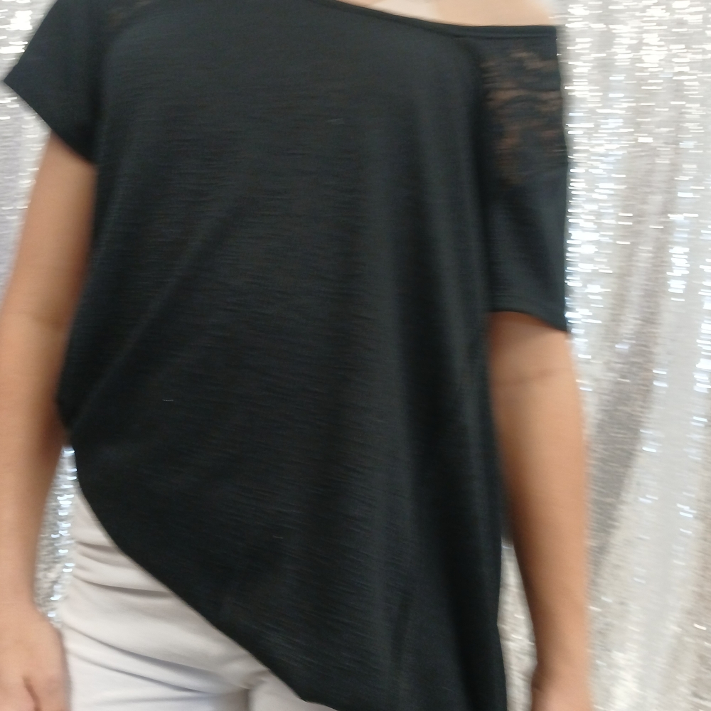 Elegant Black Off-Shoulder Top